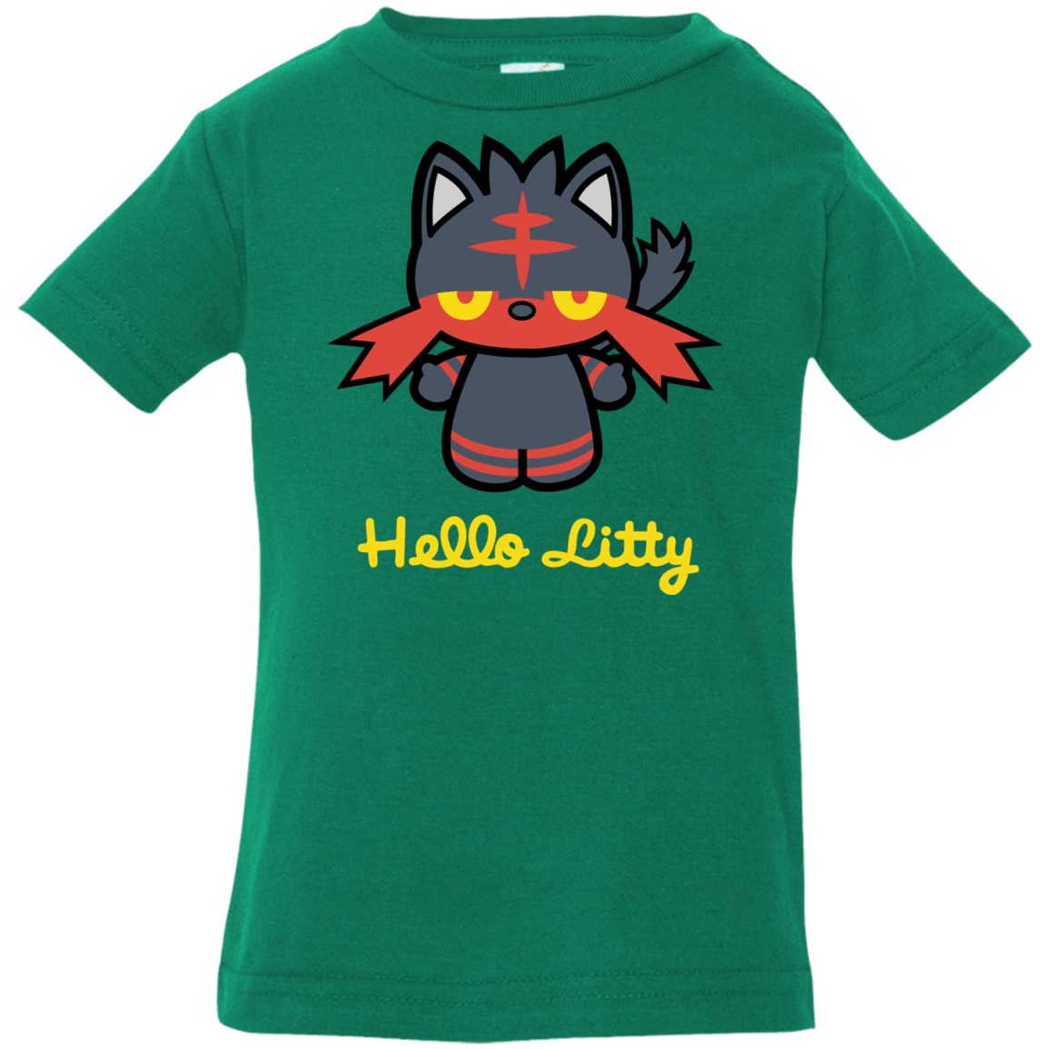 T-Shirts Kelly / 6 Months Hello Litty Infant Premium T-Shirt