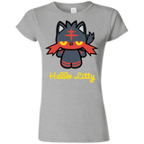 T-Shirts Sport Grey / S Hello Litty Junior Slimmer-Fit T-Shirt