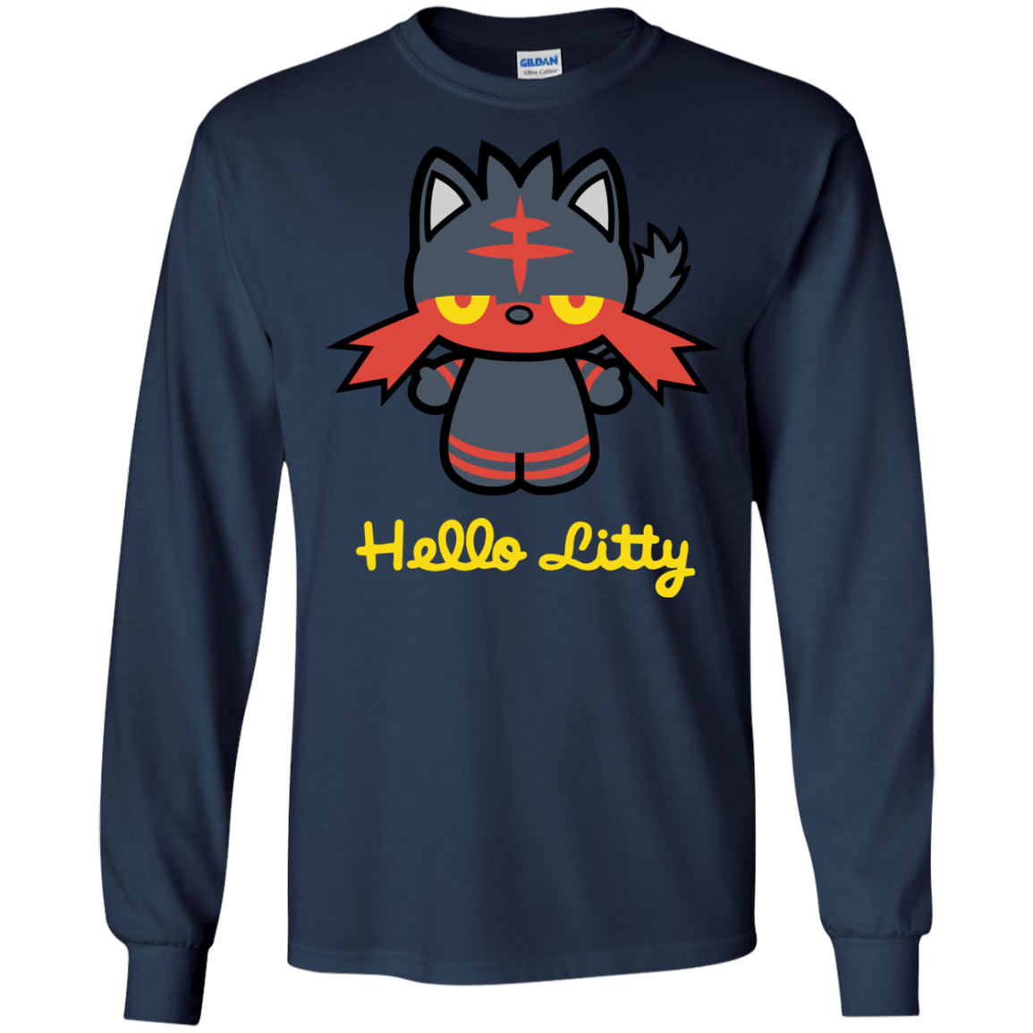 Hello Litty Men's Long Sleeve T-Shirt