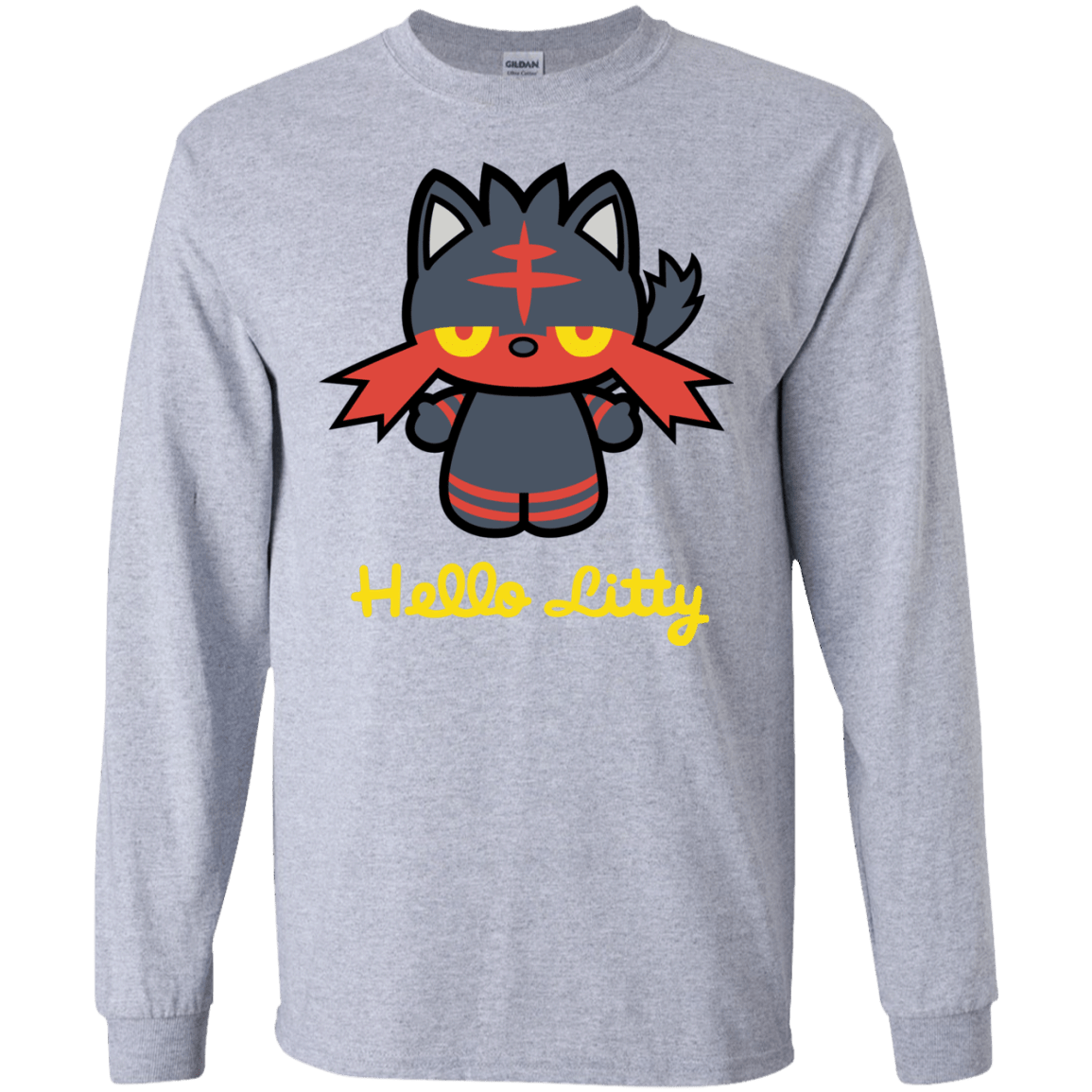 Hello Litty Men's Long Sleeve T-Shirt