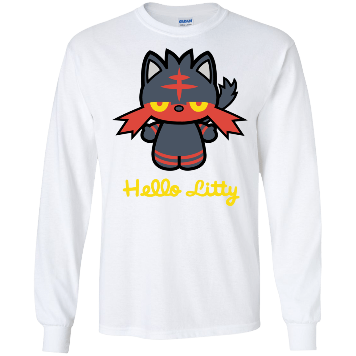 Hello Litty Men's Long Sleeve T-Shirt