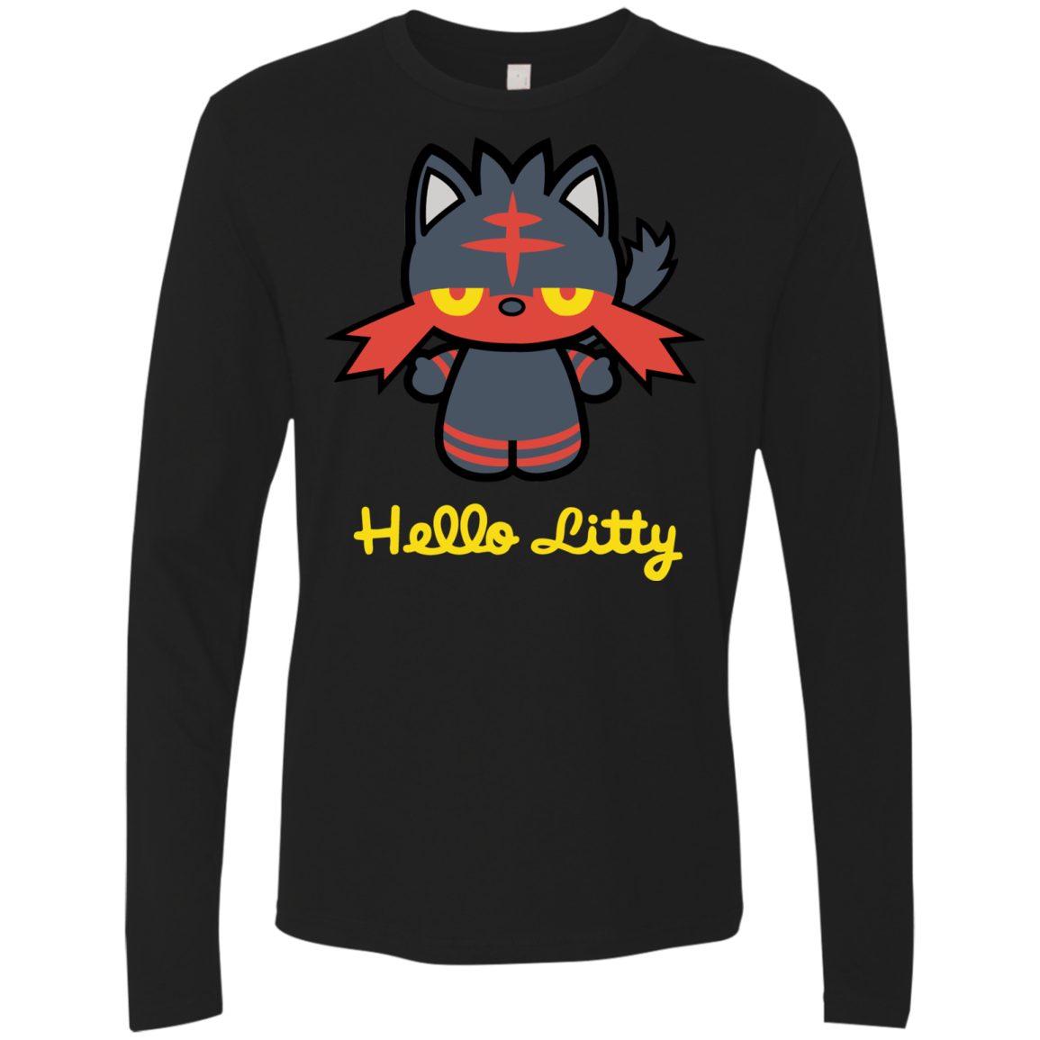 Hello Litty Men's Premium Long Sleeve