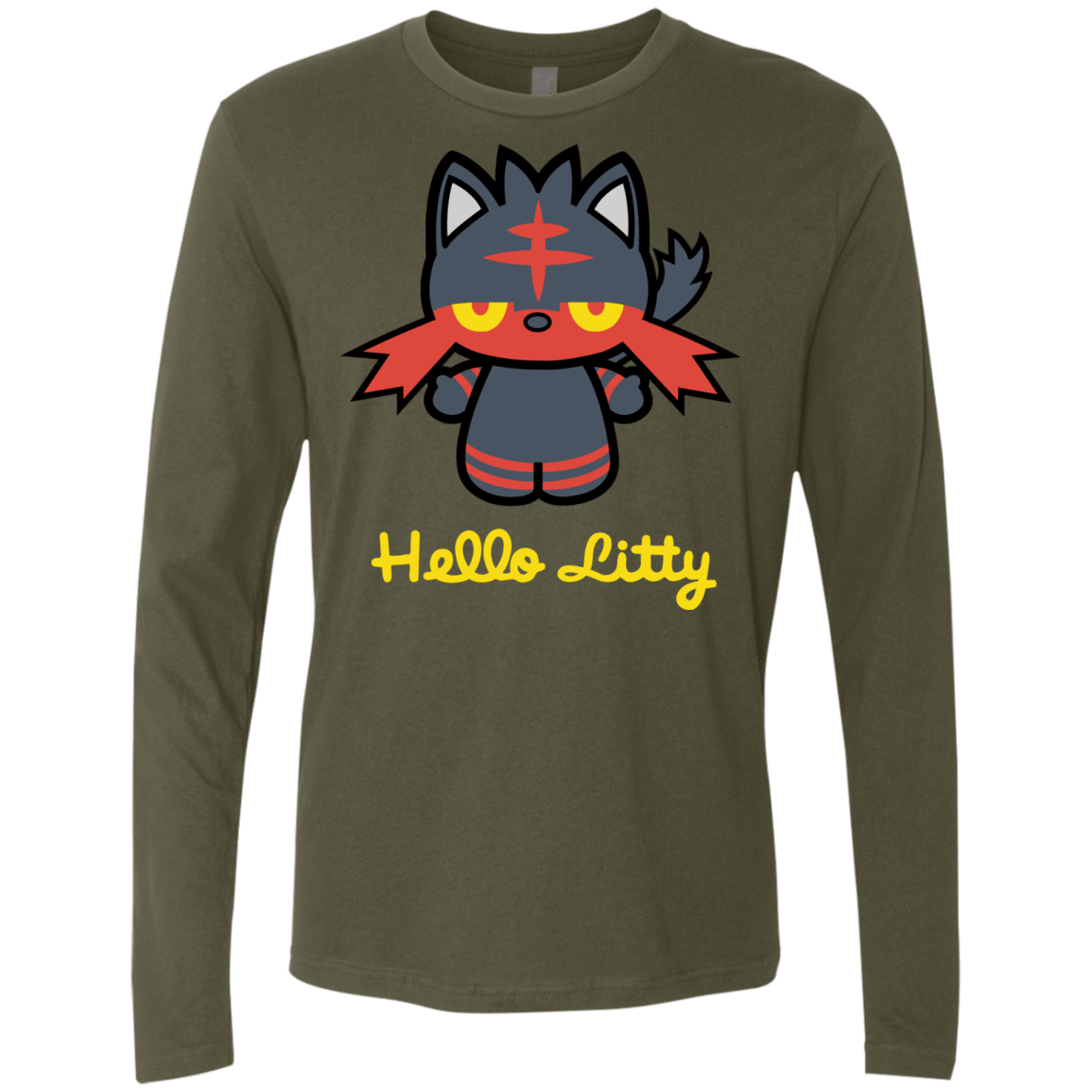 Hello Litty Men's Premium Long Sleeve