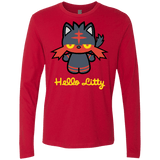 T-Shirts Red / S Hello Litty Men's Premium Long Sleeve