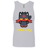 T-Shirts Heather Grey / S Hello Litty Men's Premium Tank Top