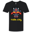 T-Shirts Black / X-Small Hello Litty Men's Premium V-Neck