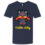 T-Shirts Midnight Navy / X-Small Hello Litty Men's Premium V-Neck