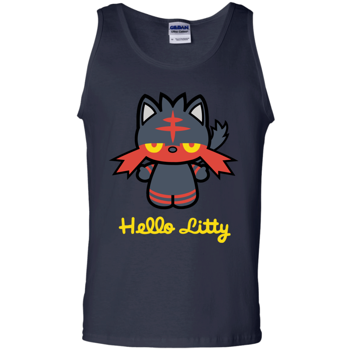 T-Shirts Navy / S Hello Litty Men's Tank Top