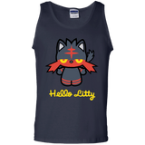 T-Shirts Navy / S Hello Litty Men's Tank Top