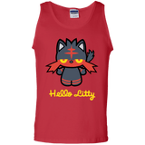 T-Shirts Red / S Hello Litty Men's Tank Top