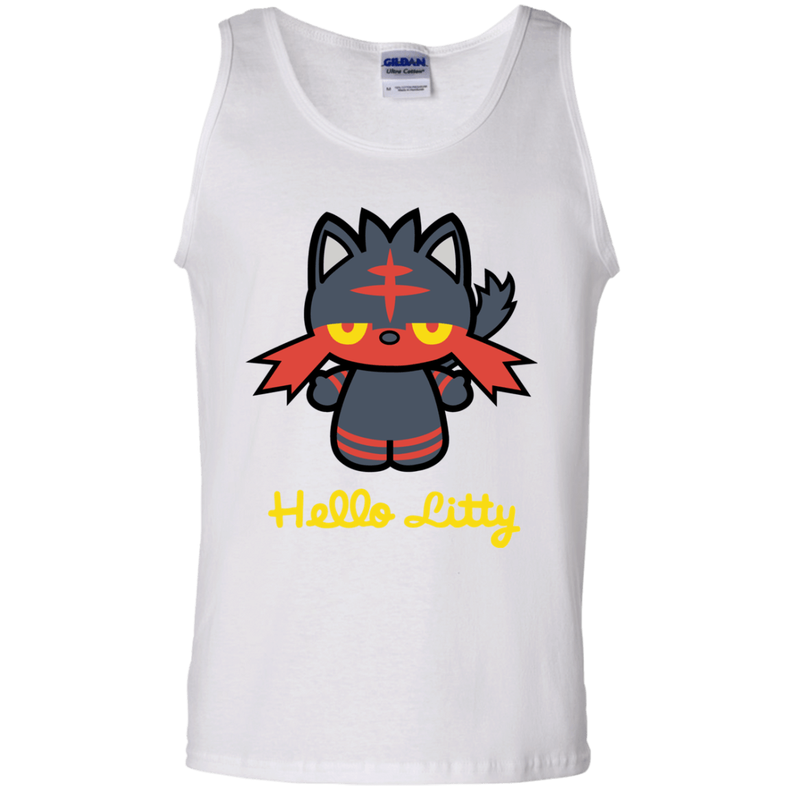 T-Shirts White / S Hello Litty Men's Tank Top