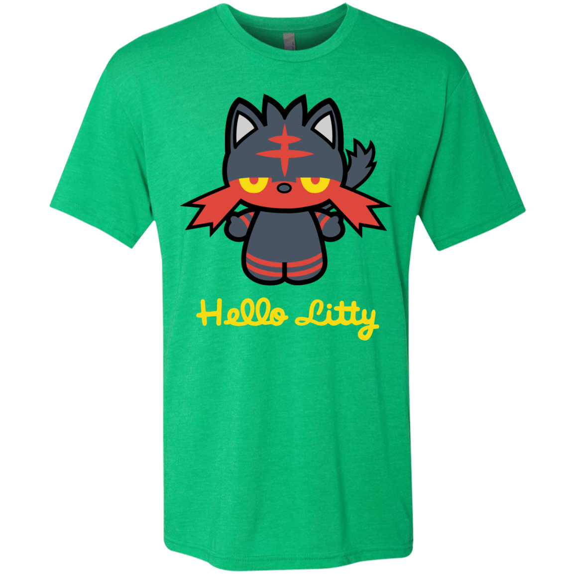 T-Shirts Envy / S Hello Litty Men's Triblend T-Shirt