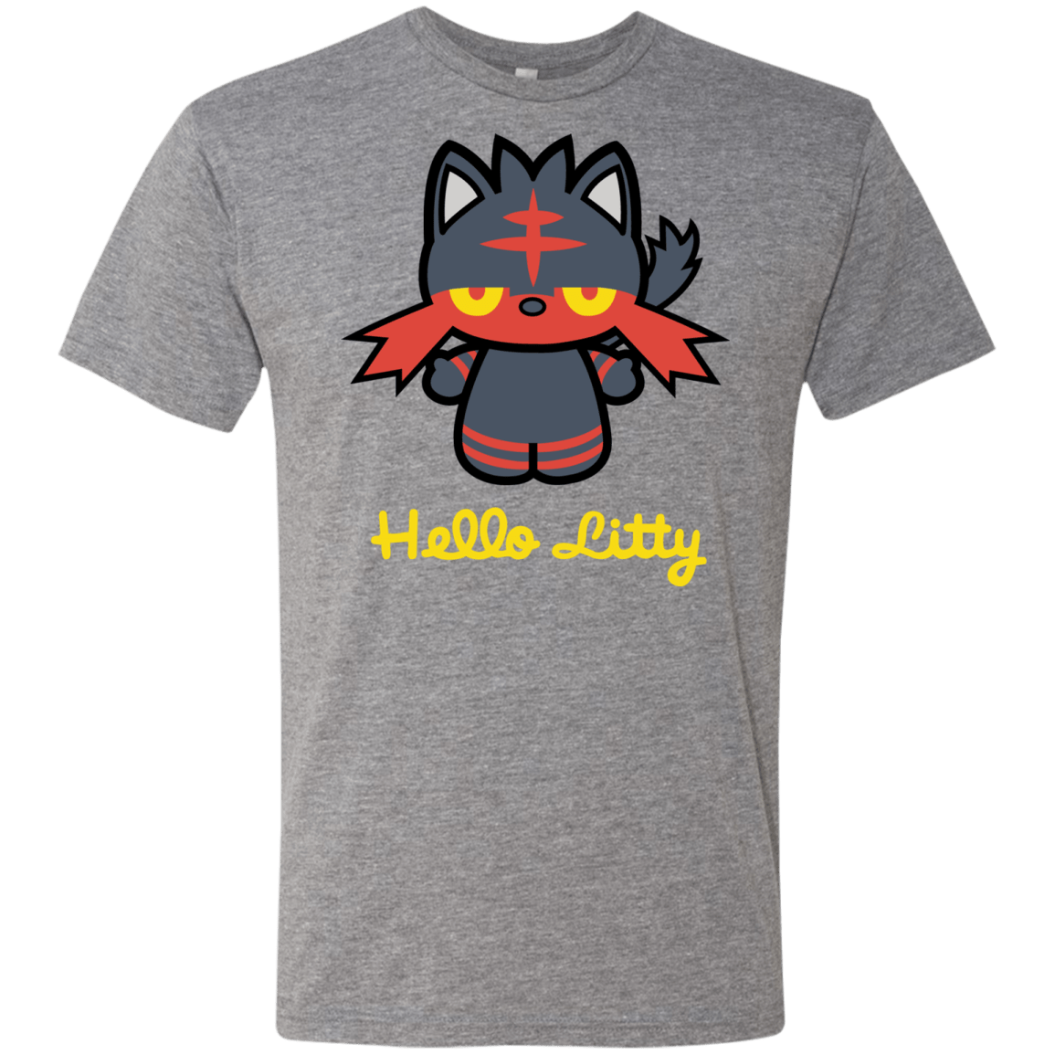 T-Shirts Premium Heather / S Hello Litty Men's Triblend T-Shirt