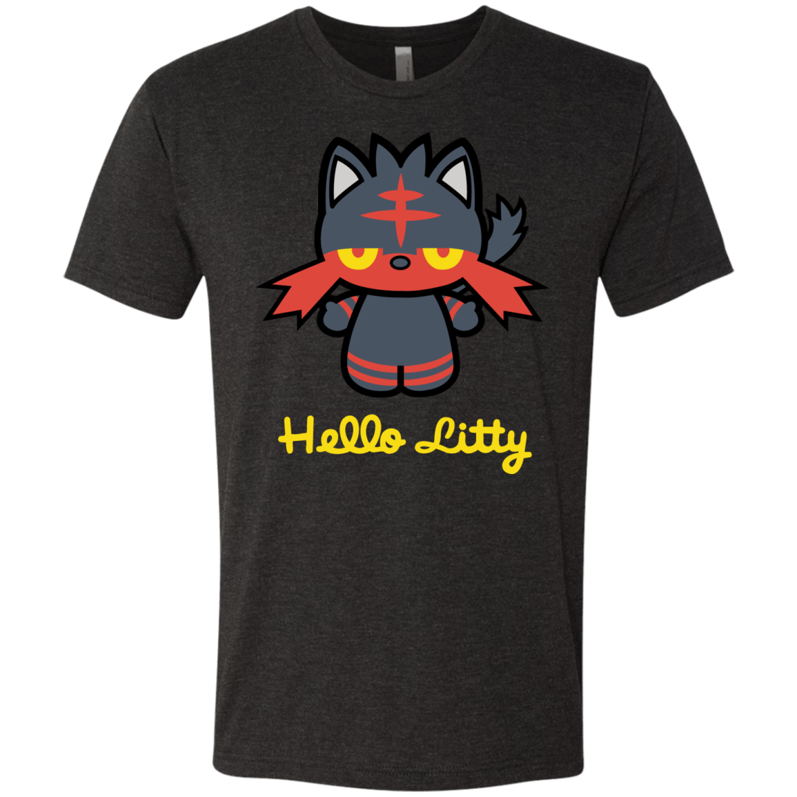 T-Shirts Vintage Black / S Hello Litty Men's Triblend T-Shirt