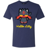 T-Shirts Vintage Navy / S Hello Litty Men's Triblend T-Shirt