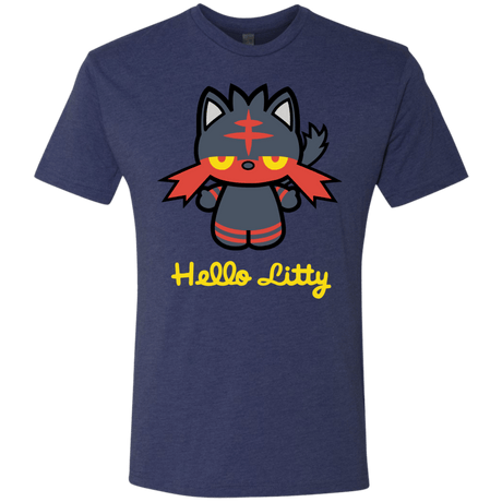 T-Shirts Vintage Navy / S Hello Litty Men's Triblend T-Shirt