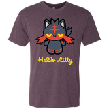 T-Shirts Vintage Purple / S Hello Litty Men's Triblend T-Shirt