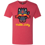 T-Shirts Vintage Red / S Hello Litty Men's Triblend T-Shirt