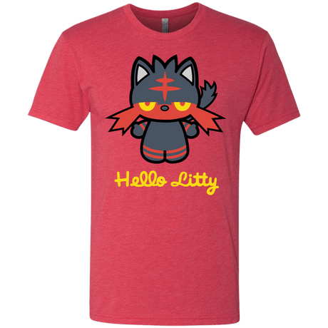 T-Shirts Vintage Red / S Hello Litty Men's Triblend T-Shirt