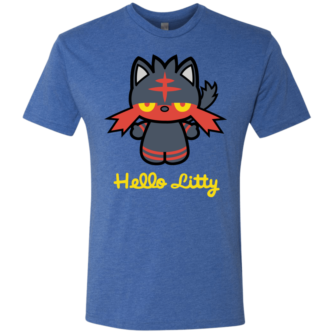 T-Shirts Vintage Royal / S Hello Litty Men's Triblend T-Shirt