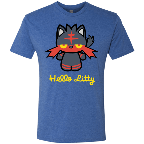 T-Shirts Vintage Royal / S Hello Litty Men's Triblend T-Shirt