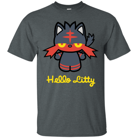 T-Shirts Dark Heather / S Hello Litty T-Shirt