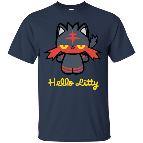 T-Shirts Navy / S Hello Litty T-Shirt