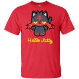 T-Shirts Red / XLT Hello Litty Tall T-Shirt