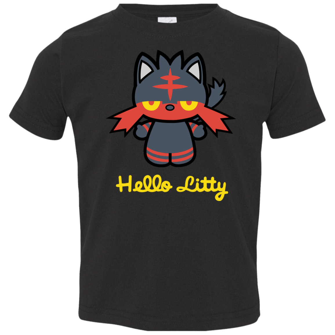 T-Shirts Black / 2T Hello Litty Toddler Premium T-Shirt