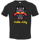 T-Shirts Black / 2T Hello Litty Toddler Premium T-Shirt