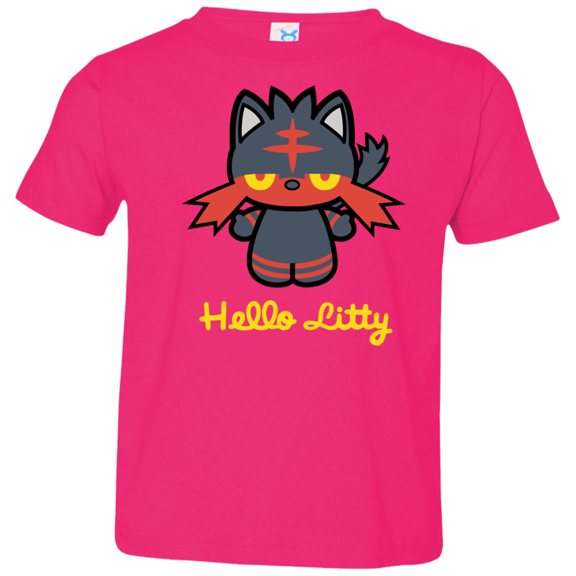 T-Shirts Hot Pink / 2T Hello Litty Toddler Premium T-Shirt