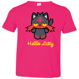 T-Shirts Hot Pink / 2T Hello Litty Toddler Premium T-Shirt