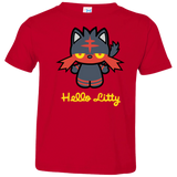 T-Shirts Red / 2T Hello Litty Toddler Premium T-Shirt