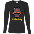 T-Shirts Black / S Hello Litty Women's Long Sleeve T-Shirt