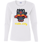T-Shirts White / S Hello Litty Women's Long Sleeve T-Shirt