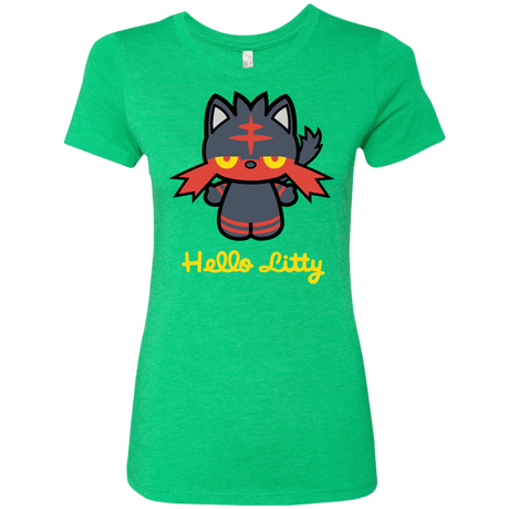 T-Shirts Envy / S Hello Litty Women's Triblend T-Shirt