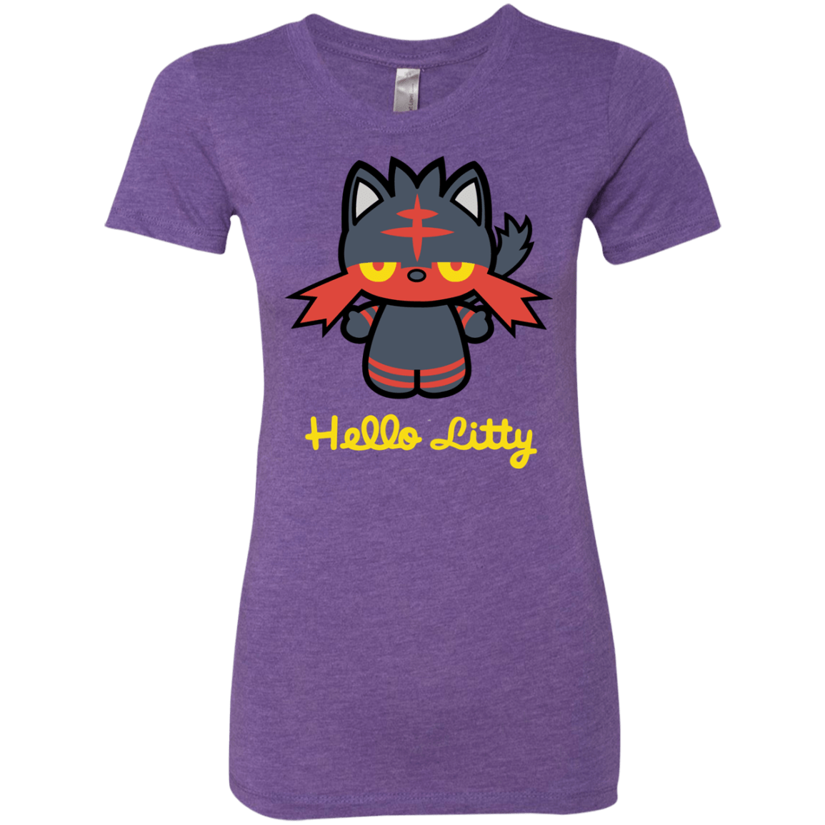 T-Shirts Purple Rush / S Hello Litty Women's Triblend T-Shirt