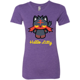 T-Shirts Purple Rush / S Hello Litty Women's Triblend T-Shirt