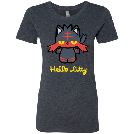 T-Shirts Vintage Navy / S Hello Litty Women's Triblend T-Shirt