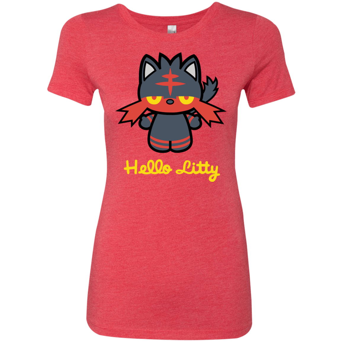 T-Shirts Vintage Red / S Hello Litty Women's Triblend T-Shirt