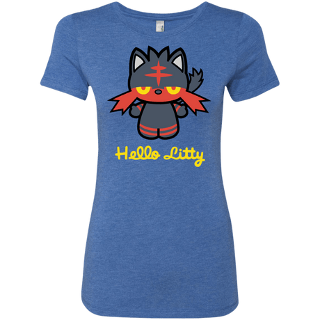 T-Shirts Vintage Royal / S Hello Litty Women's Triblend T-Shirt
