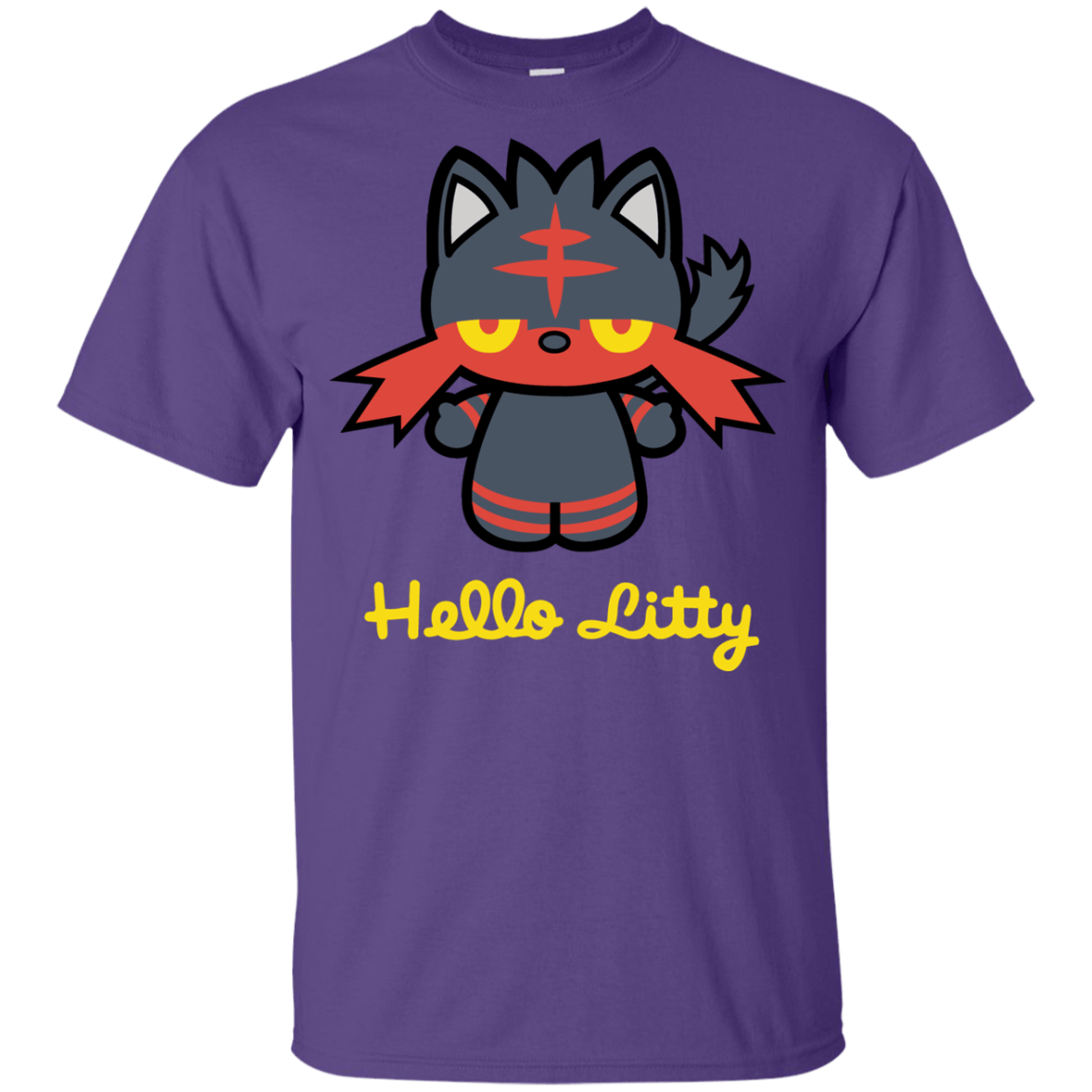 T-Shirts Purple / YXS Hello Litty Youth T-Shirt
