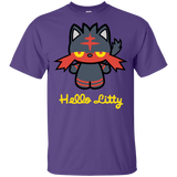 T-Shirts Purple / YXS Hello Litty Youth T-Shirt