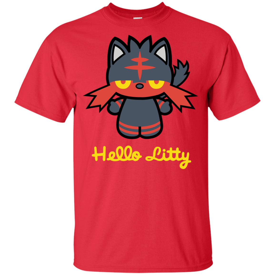 T-Shirts Red / YXS Hello Litty Youth T-Shirt