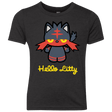 T-Shirts Vintage Black / YXS Hello Litty Youth Triblend T-Shirt