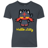 T-Shirts Vintage Navy / YXS Hello Litty Youth Triblend T-Shirt