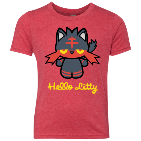 T-Shirts Vintage Red / YXS Hello Litty Youth Triblend T-Shirt