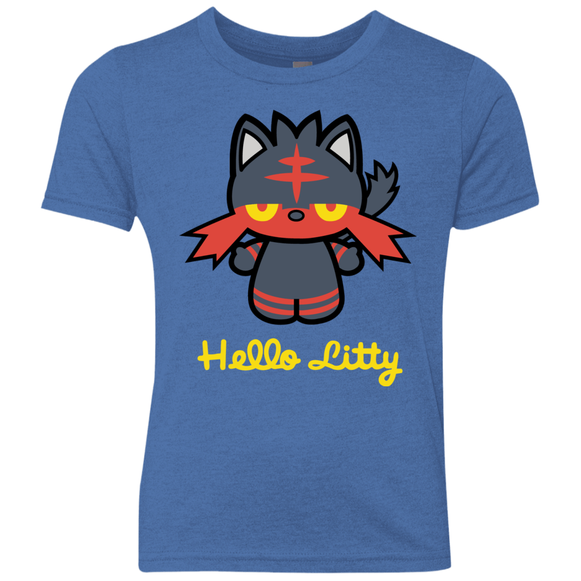 T-Shirts Vintage Royal / YXS Hello Litty Youth Triblend T-Shirt