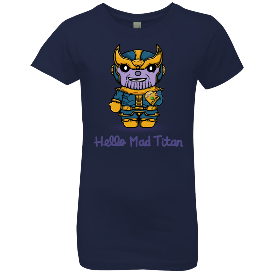 T-Shirts Midnight Navy / YXS Hello Mad Titan Girls Premium T-Shirt