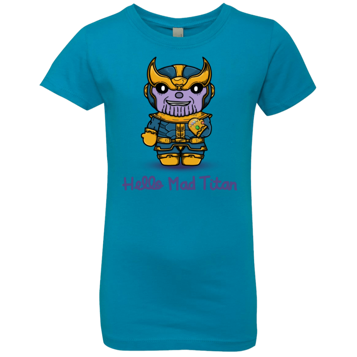 T-Shirts Turquoise / YXS Hello Mad Titan Girls Premium T-Shirt